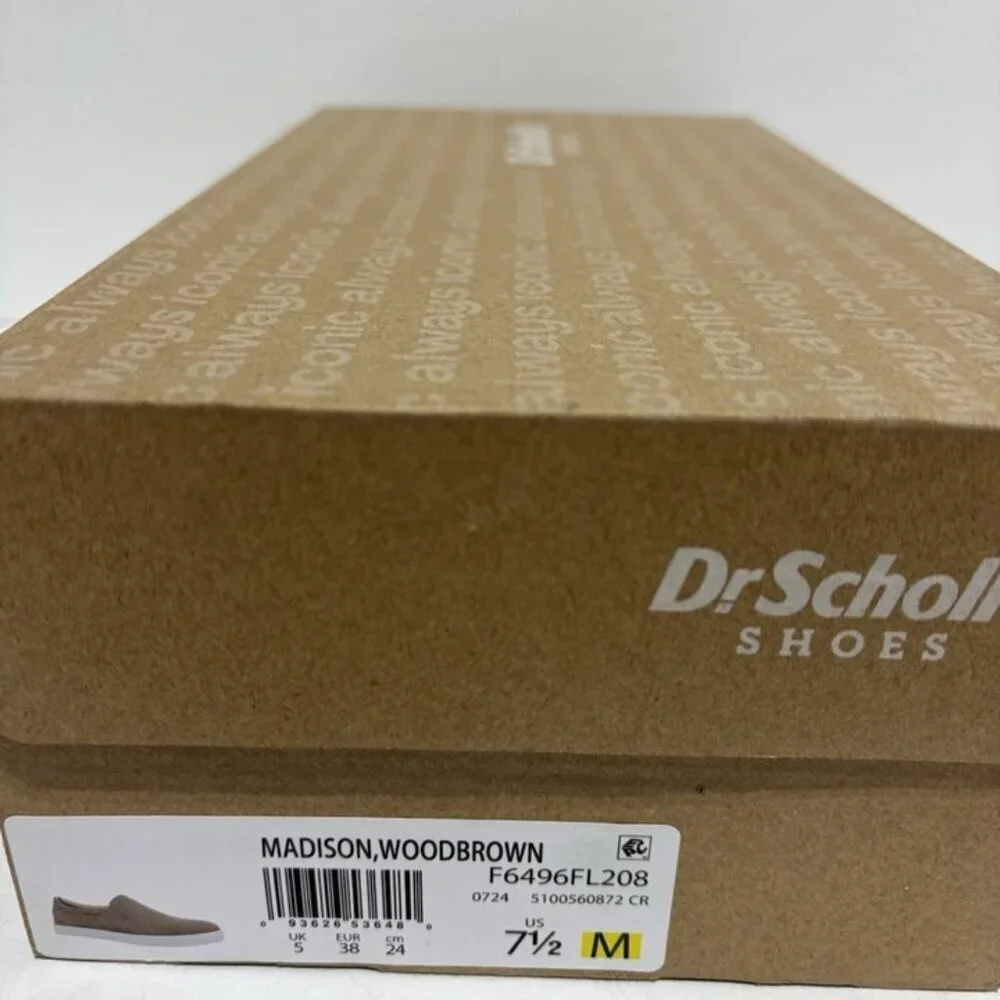 Dr. Scholl’s Women’s Madison, Brown Slip-On Shoes, Size 7.5 M